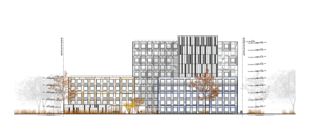 Plan façades composites